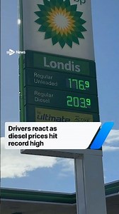 Drivers react as diesel prices hit record high