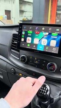 Floating HD Wireless CarPlay Screen in a Ford Transit Custom KENWOOD DMX-F920DS #ford #carplay