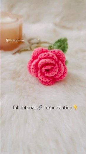 Handmade Rose 🥀 #crochet #gift #mothersday #rose #status