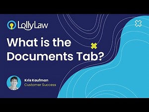 What is the 'Documents' Tab in a Matter Record?