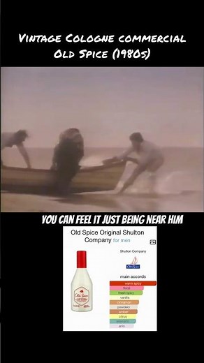 Old Spice, Vintage Cologne Commercial