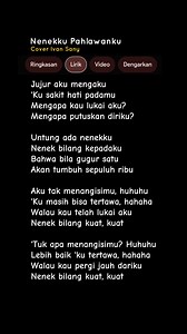 473K views · 9.8K reactions | LIRIK LAGU NENEKKU PAHLAWANKU - WALI BAND (Jujur aku mengaku ku sakit hati padamu) Cover Ivan Sany #lyrics | Ivan Sany | Facebook