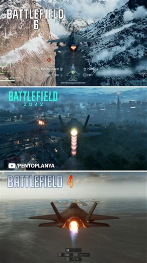 Battlefield 6 vs BF 4 vs BF 2042 | Jet Comparison