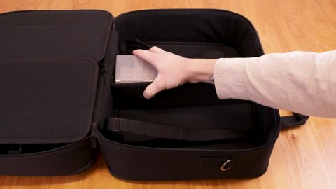 USA Gear XL Magic The Gathering MTG Deck Box Travel Case - Large MTG Card Storage Bag with Padded Shoulder Strap, Customizable Interior, Weather Resistant - Fits Deck Boxes & Sleeved Cards - Black