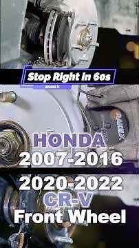 Honda CR-V Front Brake Service ~ 2007-2016 & 2020-2022 #hondacrv #DIYCarRepair #carrepair #brakepads