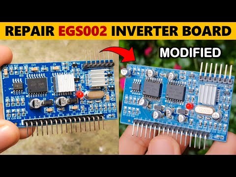 How To Repair EGS002 PWM Inverter Module - Modify EGS002 PWM Inverter With IR2110 - Gyan Unboxer TV