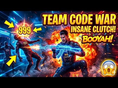 🔥 FREE FIRE TEAM CODE GAMEPLAY | Intense Squad Battles & Clutch Moments! 💀