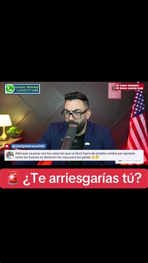 El Travel Ban ha generado preocupación entre quienes tienen procesos consulares o planean viajar para entrevistas de visa. Dependiendo del país de origen y del tipo de trámite, algunas personas podrían enfrentar restricciones adicionales o demoras. Por eso es importante mantenerse informado y evaluar cuidadosamente cualquier viaje o decisión migratoria mientras continúen vigentes estas medidas. 🚨CUIDADO con cuentas falsas! Nuestro único WhatsApp está verificado:  1 (352) 777-1668 (igual en YouT