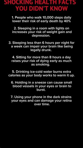 7 Surprising Health Facts You Should Know 🩺