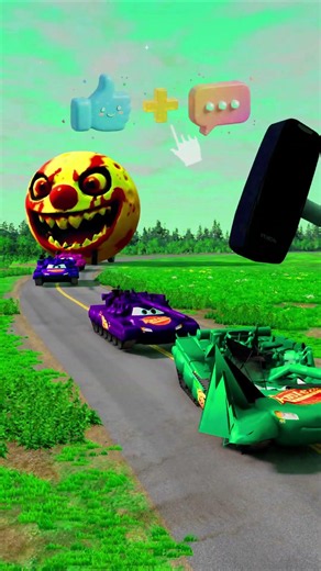📱 GIANT 3310 HAMMER vs COLORFUL PARODY TANKS! UNBREAKABLE SMASH! 💥 | BeamNG.drive