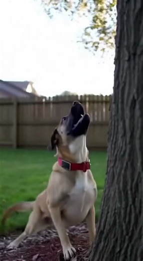 Dog vs Squirrel - Backyard chase thriller #dog #squirrel #shortsviral #animals #funny
