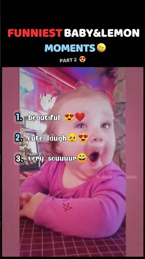 Baby’s First Lemon Reaction 🍋😂 Funniest Baby Sour Face Moments #funny #baby