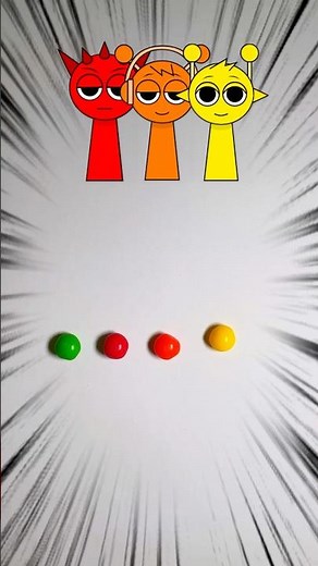 POV: Skittles color vs Sprunki Incredibox #incrediboxsprunki #skittlesmeme