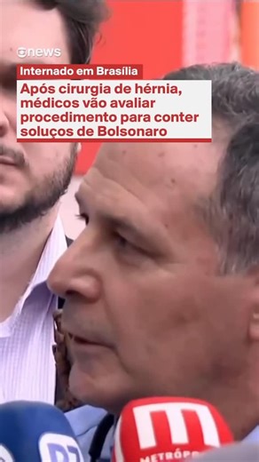 Hugo Gloss on Instagram: "O médico de Jair Bolsonaro, Claudio Birolini, informou que a equipe ainda avalia a realização de um procedimento anestésico para tentar interromper as crises de soluço do ex-presidente. No entanto, a decisão só será tomada depois de uma nova reavaliação clínica, após a cirurgia de hérnia marcada para esta quinta-feira (25). Segundo o especialista, o procedimento cirúrgico não tem efeito sobre o quadro de soluços. “O procedimento da hérnia não vai atuar nas crises de sol