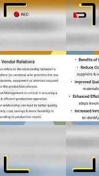 Benefits of Purchasing Research and Vendor Selection #BBA #notes #production #operations