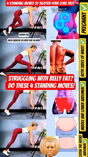 Standing Ab Workout That Works (Better Than Floor Moves) 🔥 #shorts #fitness #abs