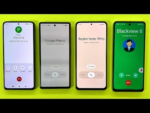 Incoming Outgoing Call POCO F4, GOOGLE Pixel 6, XIAOMI Redmi Note 11Pro, BlackView Shark 8