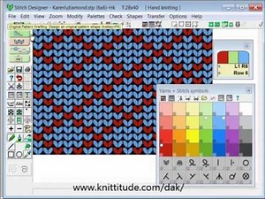 DesignaKnit 8 Tutorial - Diamonds