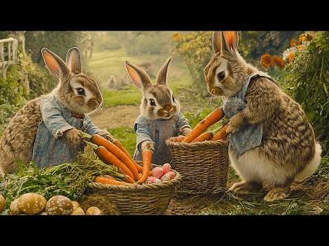 Soft Calming Jazz & Spring Bunny Rabbits – Relaxing Instrumental Background for Work, Study or Focus