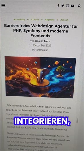 barrierefreies Webdesign Agentur für accessibility HTML und CSS in Web Development