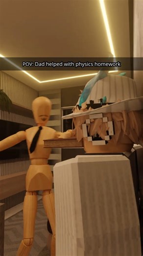 When Your Dad Help You With Homework #short #shorts #roblox #memes