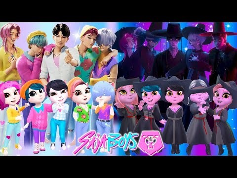 😈🎵 My Talking Angela 2 | Saja Boys | All Characters Makeover 🔥💫