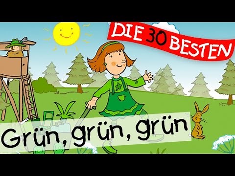 🏞️ Grün grün grün sind alle meine Kleider - Kinderlieder Klassiker zum Mitsingen || Kinderlieder