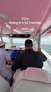 Filmed at 42 MPH, by the way 😅 #FreemanBoatworks | Freeman Boatworks