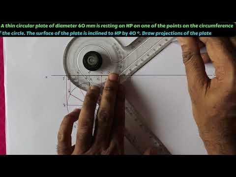 Projection of plane/Engineering Graphics/Engineering Drawing/EG/ED/#02/First year Engineering Degree