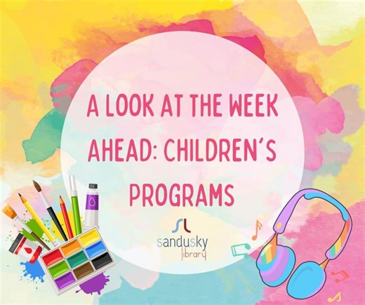 Here is a look ahead at this week's Children's programs: Afterschool Snacks on Monday - Friday from 4-4:45. Children up through age 18 can enjoy an afterschool snack provided by the Children's Hunger Alliance for free! Tween Tuesday: Tuesday May 23 from 3-4. Our theme this week is Crafts. Free Demo Class: Music Together with Melanie: Wednesday May 24 at 9:30 am. Come listen, sing, and make music! This class is for babies and children up to age 5 and their caregivers. Registration is required and