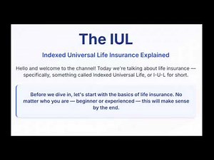 IUL Explained Simply: The Easiest Breakdown on YouTube!