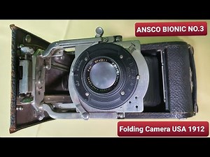 ANSCO BIONIC NO.3 Folding Camera USA 1912