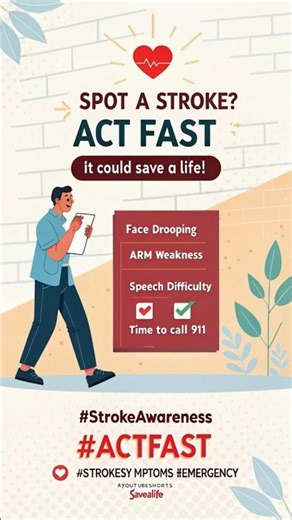 Spot a Stroke? Act FAST—It Could Save a Life! #shorts