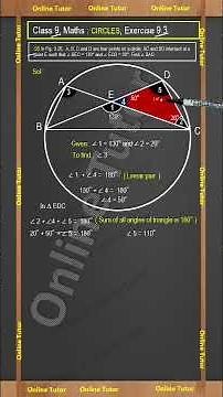 Q5 Ex 9.3 Class 9 Maths | Circles | NCERT Complete Explanation , CBSE, and Competition Exams.