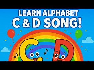 Learn Alphabet C and D 🎵 | Fun ABC Song for Kids ✨📚