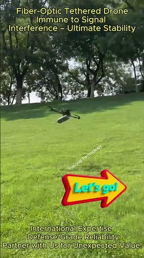 Fiber-Tethered Traversing Drone: Immune to Signal Interference – From Assembly to Flawless Flight！