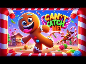 The Funniest Gingerbread Man Song for Kids! Run, Laugh, and Sing! 🎶