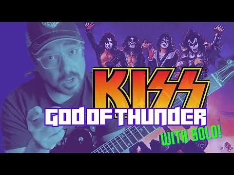 KISS - God of Thunder with Solo | Guitar Lesson | Tutorial