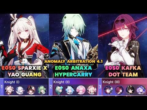 E0S0 Sparxie & E0S0 Anaxa & E0S0 Kafka | Anomaly Arbitration (Full Clear) | HSR | V4.1 |