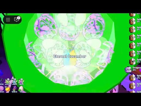 Hatching Eternal Cucumber in under 2 minutes || Bubble Gum Simulator Infinity