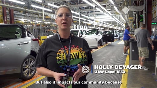 🚨Big news for UAW members in Spring Hill, TN! UAW Local 1853 members react to GM’s announced $4 billion investment in U.S. auto production, including their plant in TN, which will build the Chevy Blazer. | UAW International Union