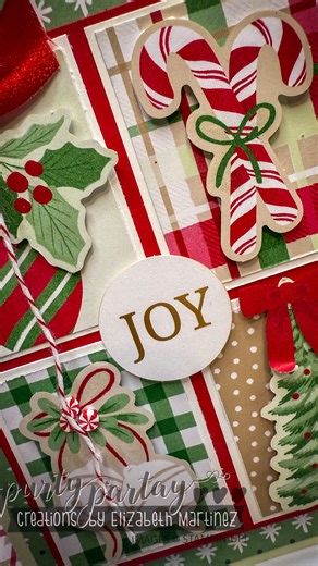 1.4K reactions · 129 shares | Think you don’t have time to make Christmas cards? Watch this! ⏰✨ This easy card from my Christmas Tags & More series proves simple can still shine with gold foil, ribbon, Stella sparkle, and my Purty ParTAY Elizabeth touch of bling.  #cardmaking #purtypartay #stampinup #quickandeasy #christmascards | Purty ParTay | Facebook