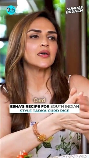 Esha's Recipe For South Indian Style Tadka Curd Rice! #eshadeol #cooking #southindianfood