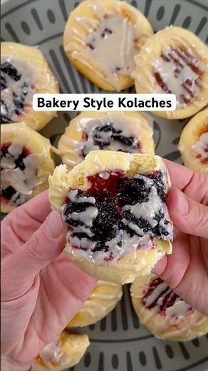 Soft Homemade Kolaches with Jam Filling ✨ #shorts