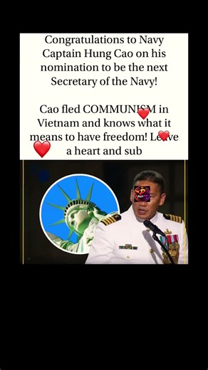 🇺🇸 Hung Cao’s American Journey #HungCao #USNavy #Navy #Military #Vietnam #America #Leadership