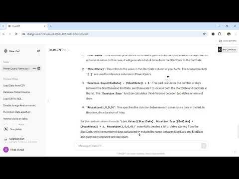 Part 2: Use ChatGPT to Write Power Query M Formulas | Custom Date Table Columns Tutorial