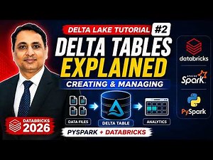 Delta Lake Tutorial #2 — Creating and Managing Delta Tables (PySpark + Databricks 2026)