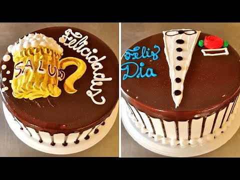 Cakes for Father's Day | How to decorate easy cakes forFather's Day