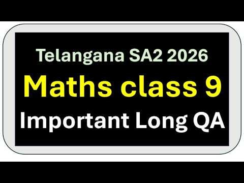 9th class maths sa2 important questions. maths sa2 question paper 2026 9th class. maths sa2 class 9