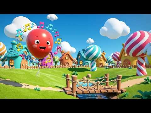 Magic Balloon Floats Pop Pop Paa | Colorful Shapes & Kids Surprise Song
